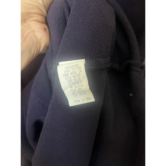 Vintage Long Cotton Duster Coat Cardigan Women’s Medium Large Blue Relaxed - Picture 11 of 11